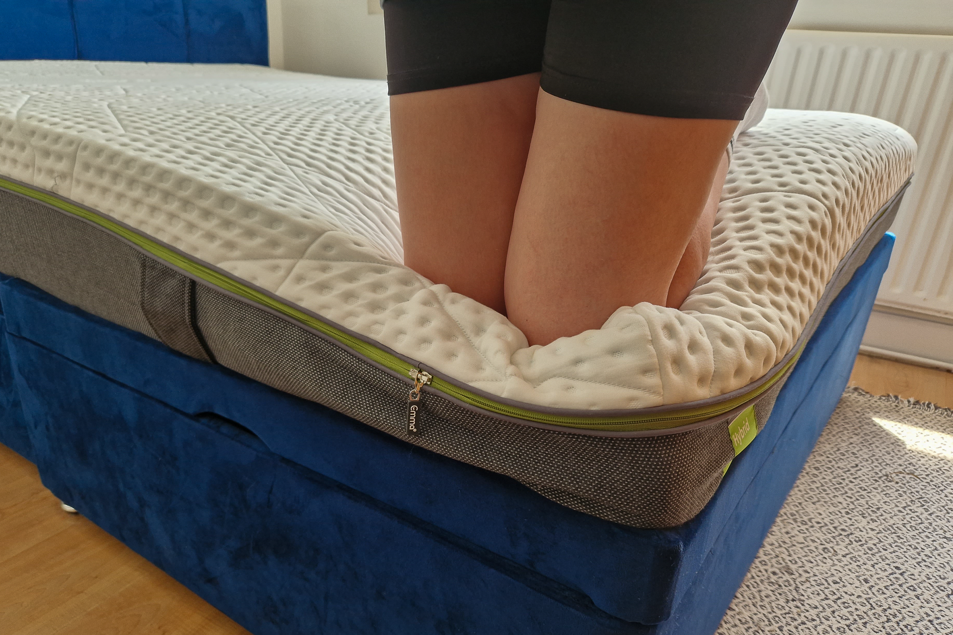 kneeling on emma mattress